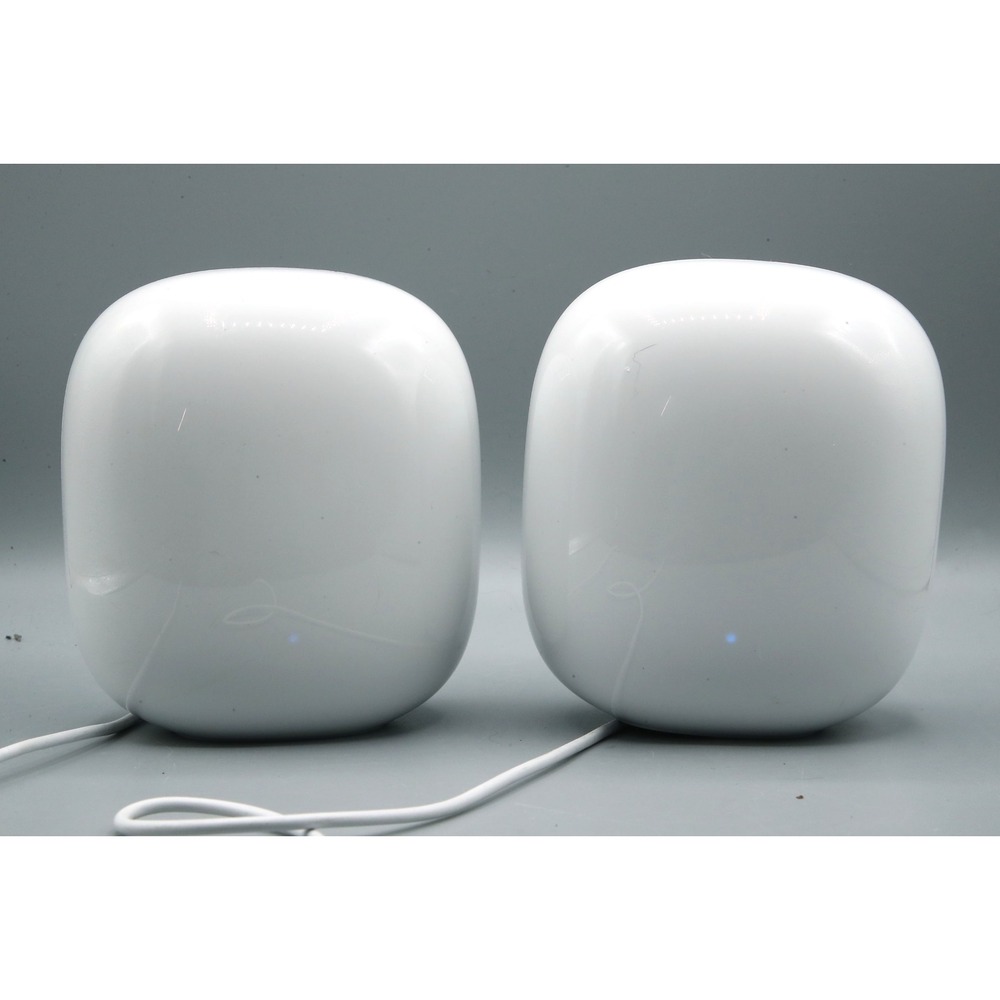 Google Nest Wifi G6ZUC Mesh Wi-Fi System Router 2-Pack Snow White H2D Bundle